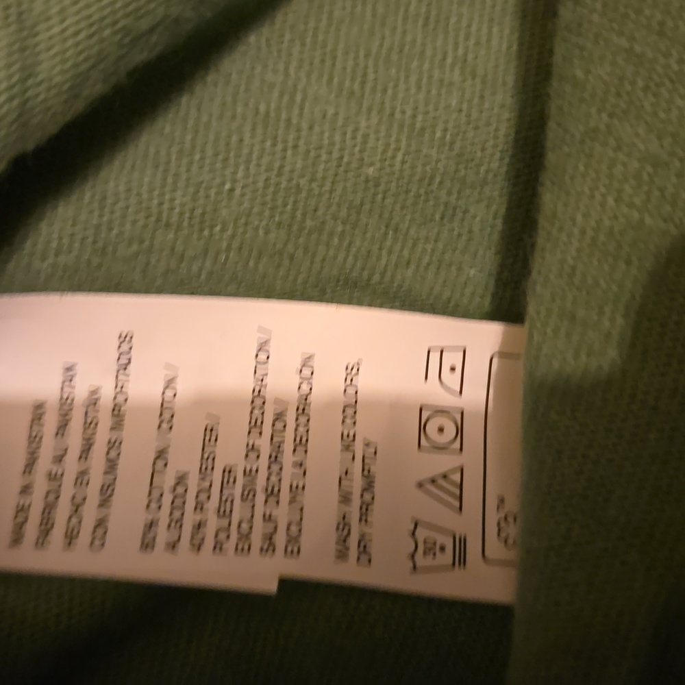 Izod Saltwater Green Long Sleeve Henley - Picture 4 of 7